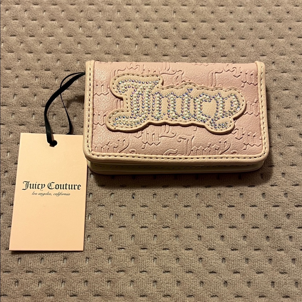 Juicy Couture Blush Pink Key & Card Holder
